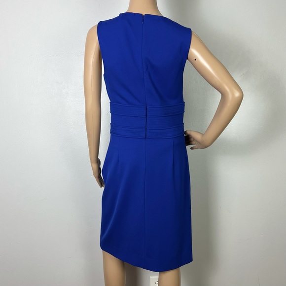 DIANE VON FURSTENBERG BLUE SLEEVELESS DRESS - Picture 7 of 8